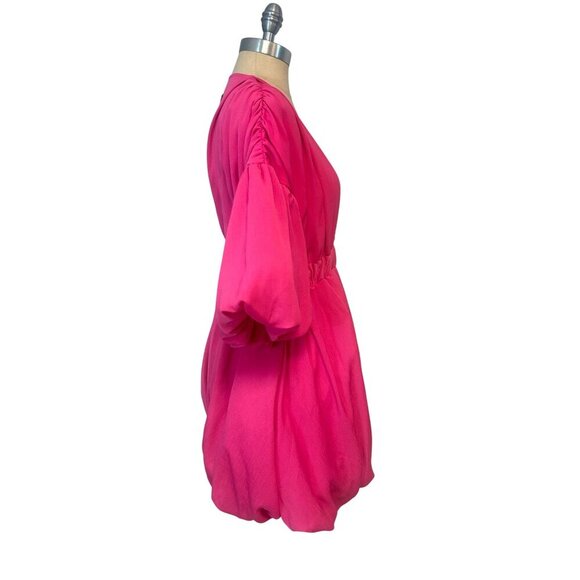 Prettylittlething Hot Pink Shift Dress Size 0 NWT - Picture 3 of 7